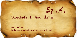 Szedmák András névjegykártya